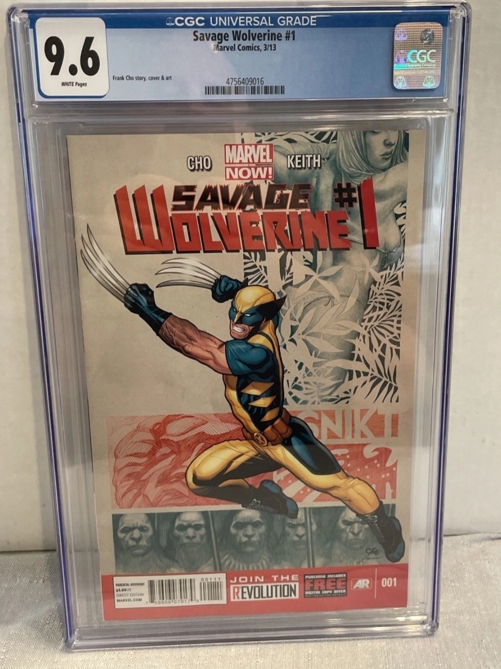 SAVAGE WOLVERINE #1 CGC 9.6 2013 FRANK CHO ART & COVER KEY